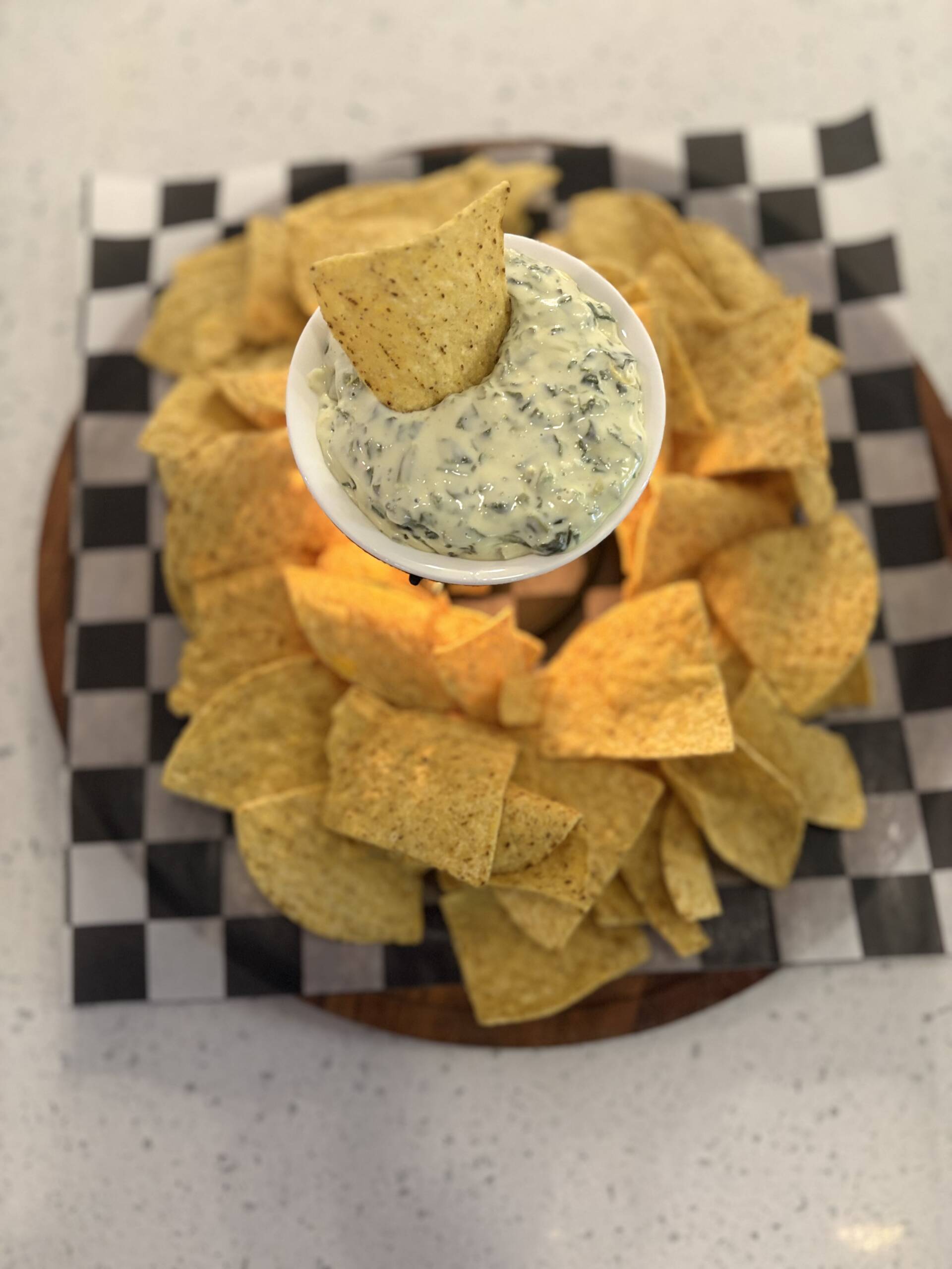 Spinach Artichoke Dip w/ Tortilla Chips